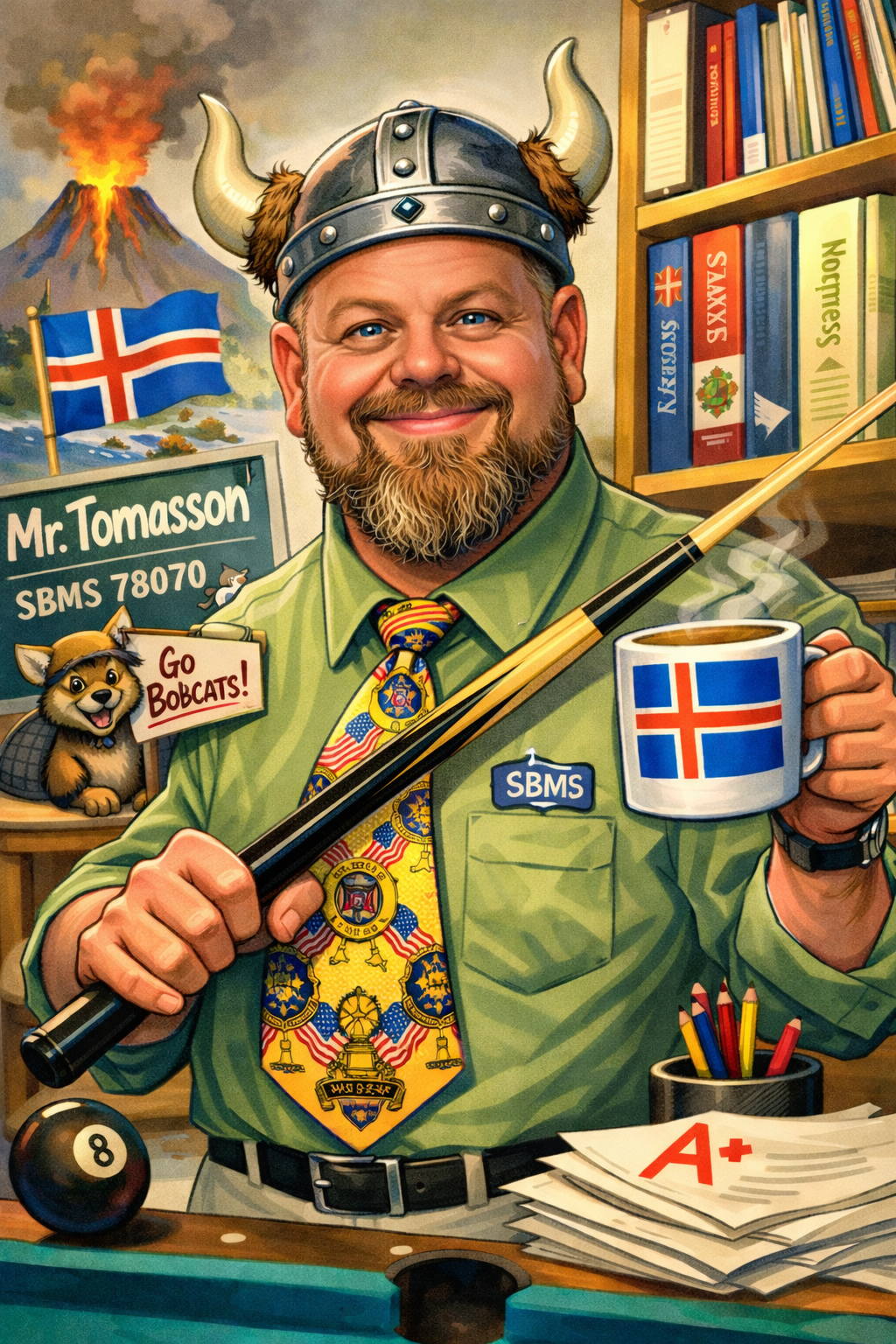 Coach T.  Icelandic Teacher of US History.